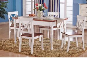 餐厅6件套（1餐桌+4餐椅+1餐边柜）