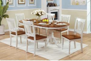 美式田园	实木餐厅套装（1桌+4椅）